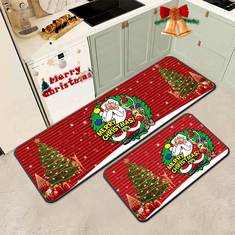 

Рождественский гном, дверной коврик, рождественские праздничные декоративные коврики для входной двери, Забавный Нескользящий Резиновый задний зимний домашний кухонный