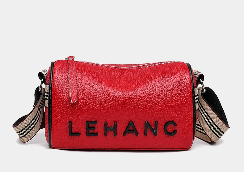 Fashion Trend Luxury Designer Handbags Women'S Genuine Leather Casual Vintage Letter Shoulder Bags For Girl White Messenger Bag