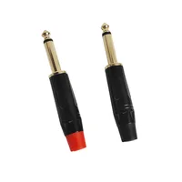 4/10/20pcs 6.3MM MONO PLUG Gold RCA Plugs - Coaxial AV Audio Video Solder Connectors for Speaker Amplifier PC 4