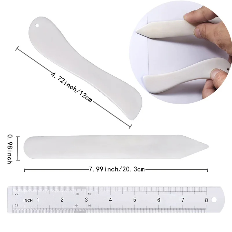 Bookbinding Tool Set with Folder, Thread, Ruler, Needles, and Sewing Kit