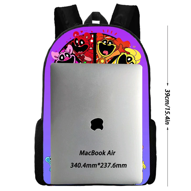 2 pcs Set Smiling 3D Critters School Backpack with Pencil Bags ,School Bags for Boys Girls ,Children Backpack with Pencil box