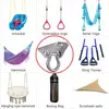 Aerial Swing Hangers 500kg Capacity Ceiling Mount for Yoga Hammock Chair Sandbag Punch Bag 304 Stainless Steel Swing Accessories 6