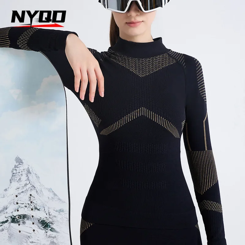 Ski Quick-drying Clothes Intimatesheattech Compression Sweat-wicking Breathable Women's Outdoor Hiking Sportswear Functional
