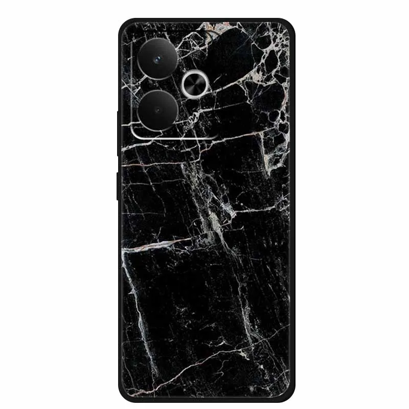 Sleek Black Silicone Soft Back Phone Case Cover