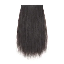 Synthetic Short Straight Hair Extensions with Invisible Clip - 12inches (4)