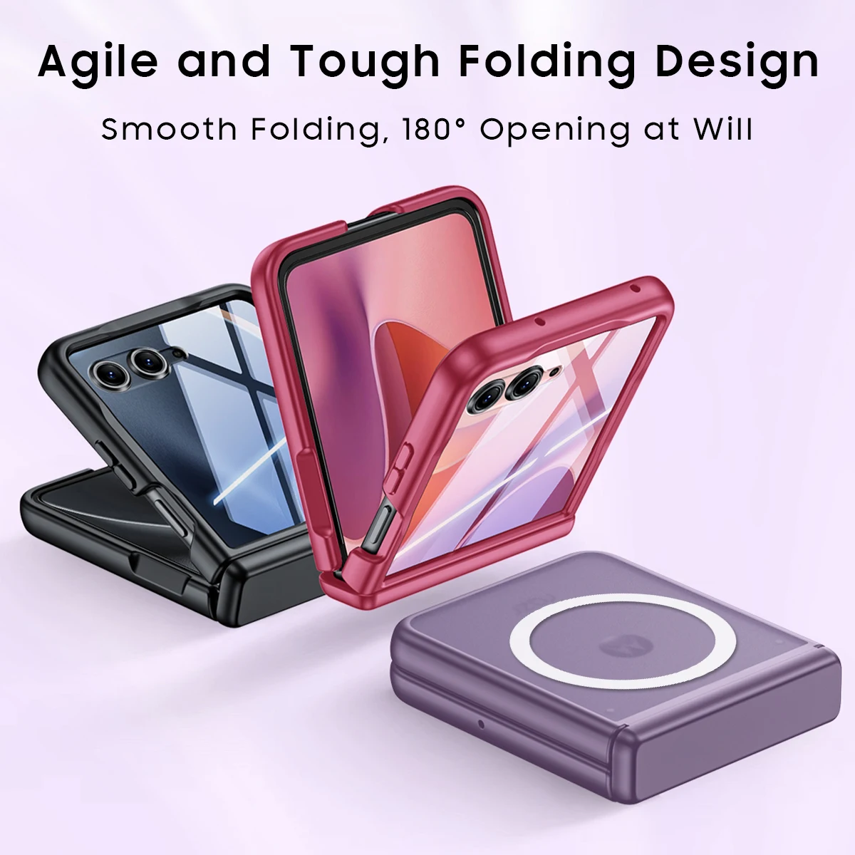 Matte Skin-Friendly Magnetic Folding Shockproof Case Cover