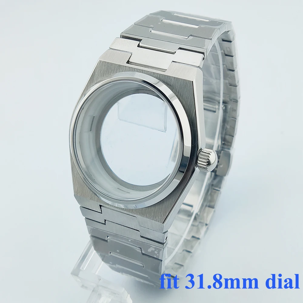 40 مللي متر ساعة حافظة nh35 حافظة الياقوت الزجاج ا...