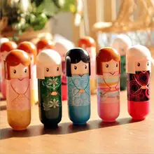 

1PC Woman Lovely Japanese Doll Lipstick Clear Lip Balm Lip Gloss Moisturizing Nature Nourishing Lip Protector Fashion Durable