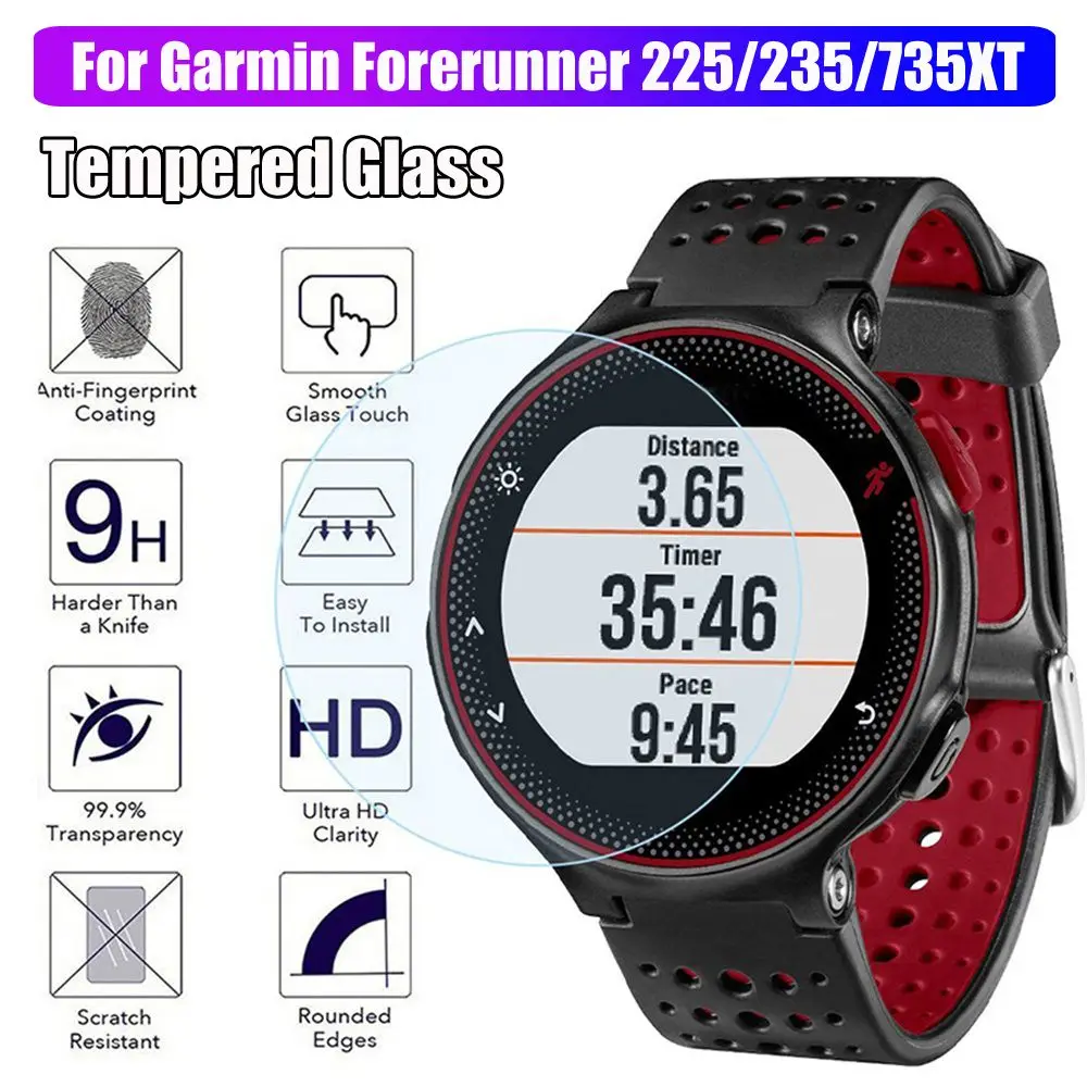 Tempered Glass Protector For Garmin Forerunner 235 225 735XT Premium Tempered Glass Screen Protectors