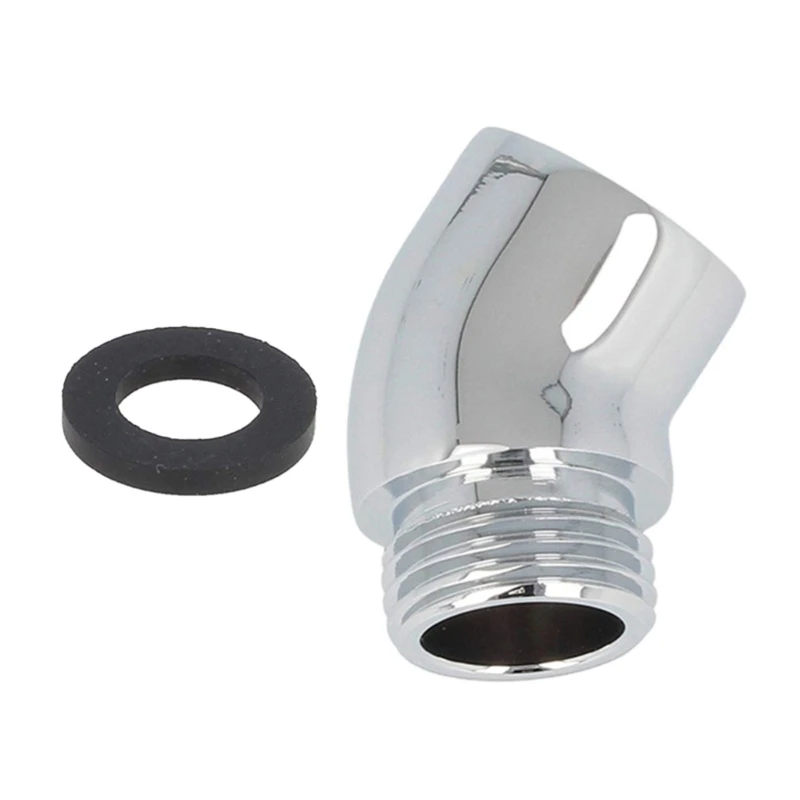 Polish Brass Shower Elbow Adapter for Shower Head 30&deg; G1/2 Male to Female Arm Extension Connector