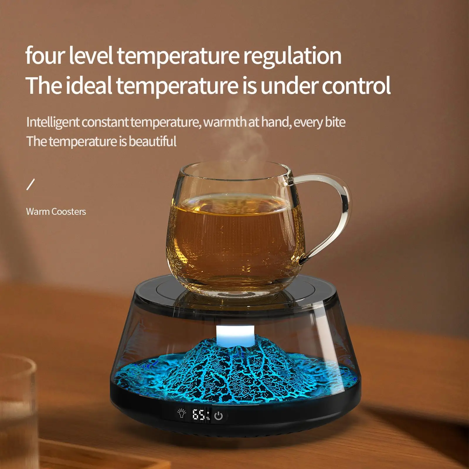 Electric Cup Warmer Coffee Warmer Thermostat Coaster Temperature Adjustment