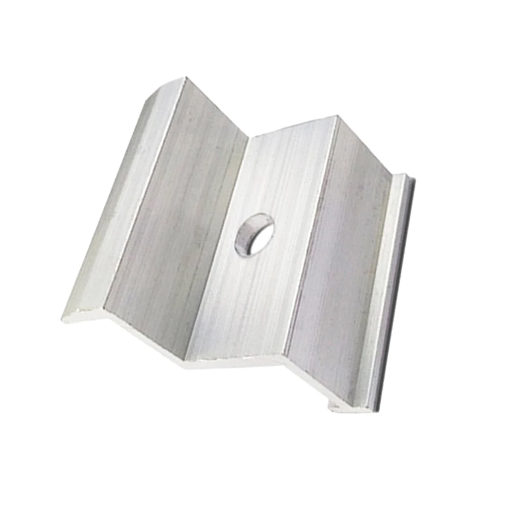 

Clip End Clamp Module Photovoltaic Solar Silver 4/10PcsSolar Panel Bracket 60mm Long Aluminum Alloy High Quality