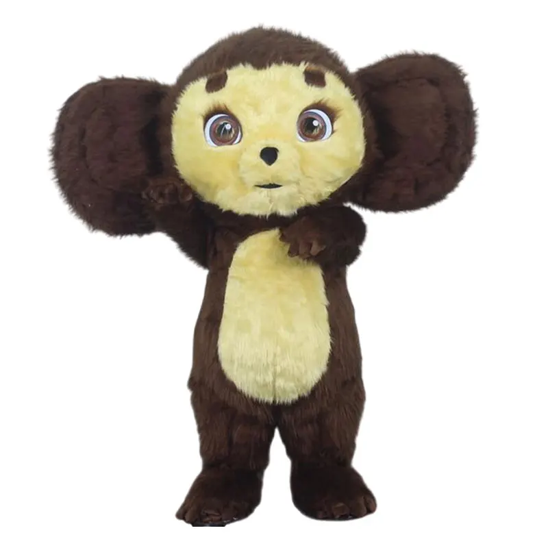 Disfraz Cheburashka inflable de cocodrilo para adulto, traje de Mascota de  mono de orejas grandes, de felpa, para fiesta
