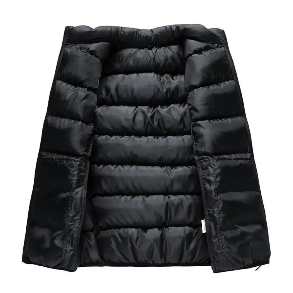 

Мужской зимний жилет на молнии, с подкладкой и воротником-стойкой