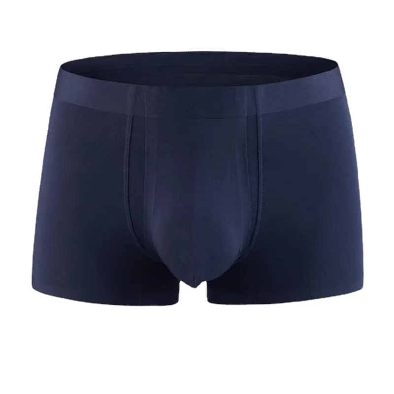 Man Sexy Lingerie Long Reduce Sex Sensitivity with Penis Hole Crotch Pouch Modal Seamless Underwear Reduce Sex Sensitivity 3