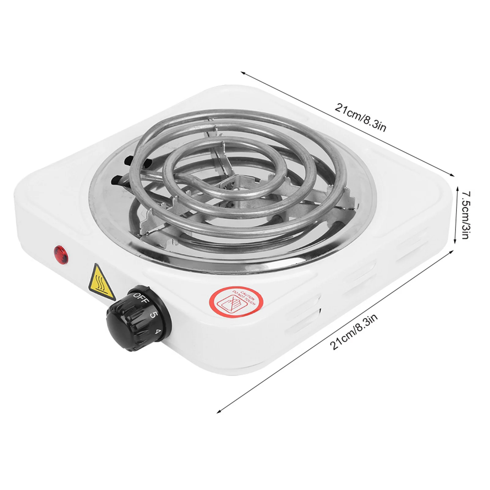 110V 1000W Single Tube Electric Stove Stainless Steel Home Electric Stove US Plug Portable Heater Kitchen Supply electric stove