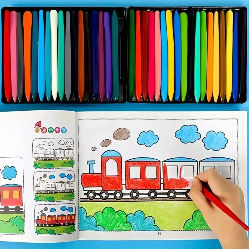 Libro da colorare progressivo per l'apprendimento dell'arte, libro di disegno passo dopo passo, quaderno per esercitarsi nel disegno, da facile a difficile, carta di alta qualità, ideale - immagine 3
