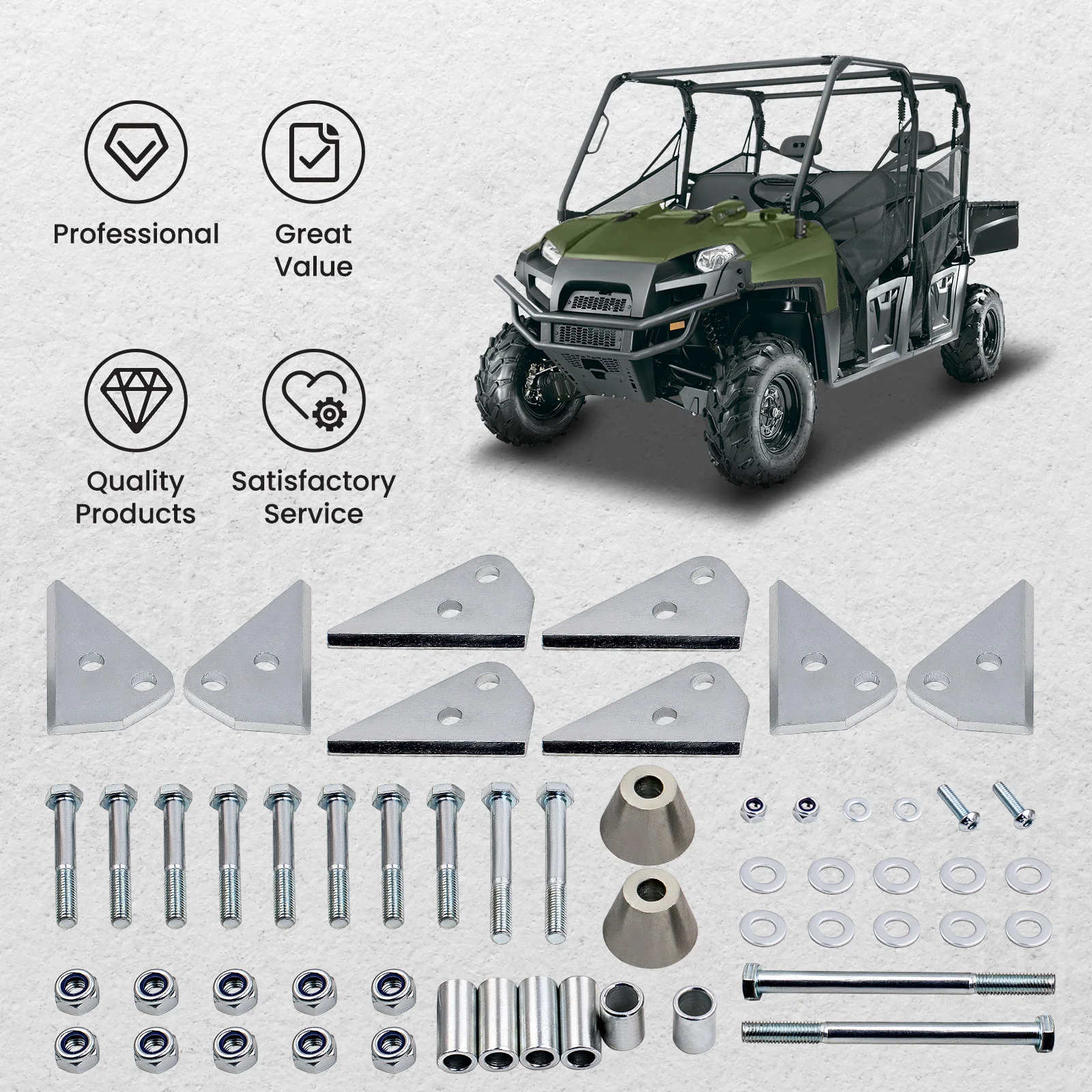 

Комплект подъемных кронштейнов 3 "для Polaris Ranger 800 Crew IRS 2010 2011 2012 2013 2014