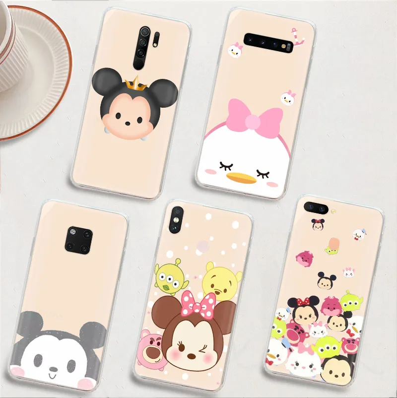 Lk19 Tsum Tsum Custodia Trasparente Scavata Per Moto Edge 20 Fusion One Action Zoom Vision Plus Hyper 5G Ace Lite S30 Pro
