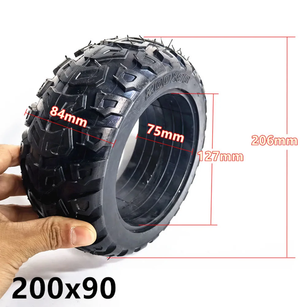 

8 Inch 200x90 Tubeless Solid Tyre Rubber Replacement Accesseries Scooter Parts For Electric Scooter Karting Pocket Bike