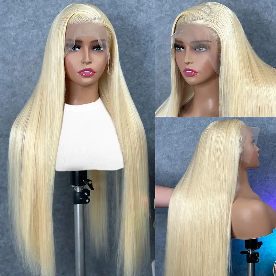613 13x6 HD Lace Frontal Human Hair Wigs 613 Blonde Lace Front Human Hair Wigs Peruvian Remy Straight Wig For Women human hair wig