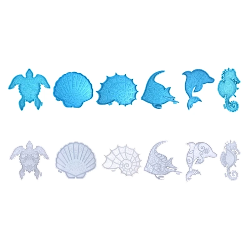 

Glossy Silicone Seahorse Mold Wall-mounted Valentines Stereo Mold DIY Ornaments Pendant Epoxy Resin Crafting Molds Dropship