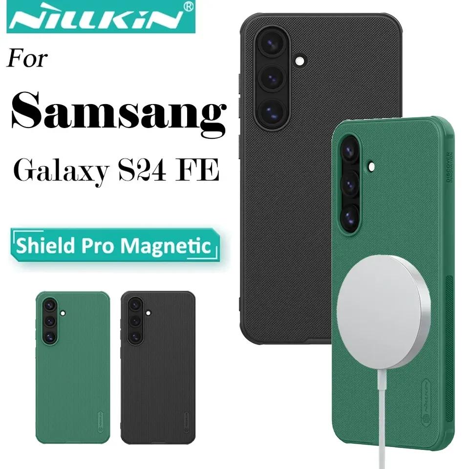 Nillkin Magnetic Super Frosted Shield Pro  For Samsung Galaxy S24 FE Ultra Thin Matte TPU + PC Anti Shockproof Phone Case