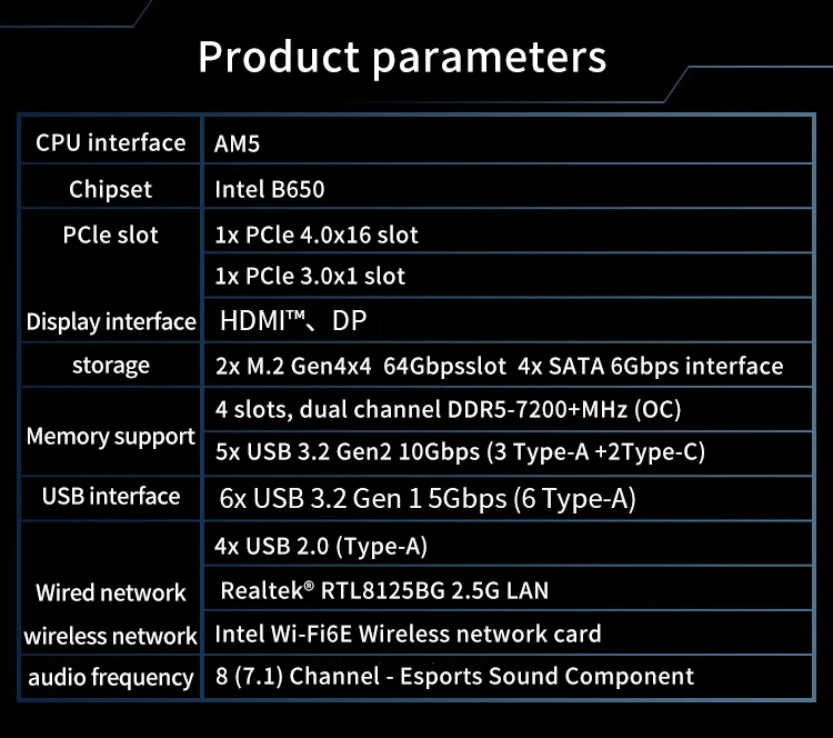 MSI B650M GAMING PLUS WIFI New Motherboard AMD B650 Supports DDR5 7200+MHz (OC) 192GB AMD Ryzen ™ 7000 8000 Series Socket AM5 13 MSI B650M GAMING PLUS WIFI New Motherboard AMD B650 Supports DDR5 7200+MHz (OC) 192GB AMD Ryzen ™ 7000 8000 Series Socket AM5 7
