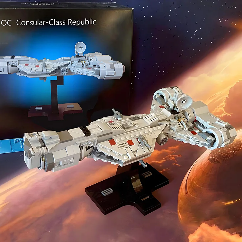 MOC Starship – Konsular-Klasse Republik Kreuzer Bauklötze Set