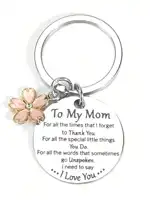 Key Chain Gift For Mom From Daughter, Best Mom, Birthday, Christmas Gift, Gift For My Mom, Mother's Day Gift, Ladies Keychain