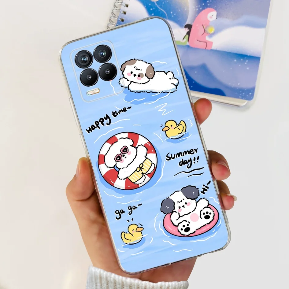 Fashion Flower Love Heart Soft Silicone Clear Phone Case Cover