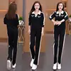 Casual Sportswear Set for Women in Plus Size Slimming and Stylish New Style for Reducing Age Fashionable Long Sleeved 6
