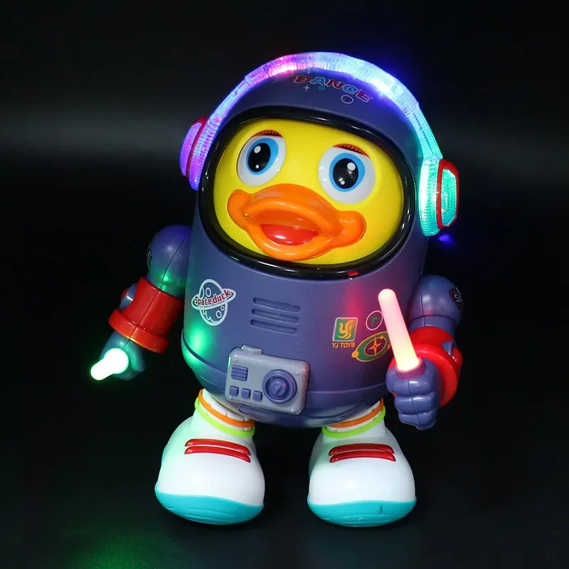 Dance Singing Space Duck Toy Electric Plush Robot Children's Popular Internet Celebrity Duck Jumping Swinging Machine