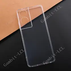 Original Shockproof Silicone TPU Phone Case with Back Ring Holder for TCL NxtPaper and XL Series (TPU Case Clear)