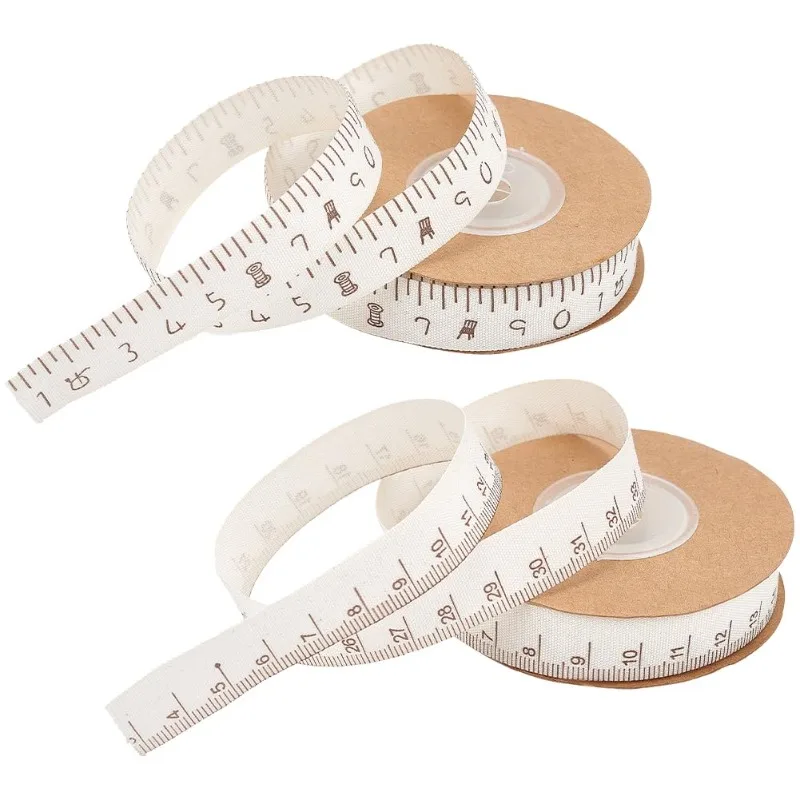 Measuring Tape Ribbon 10m/ 11 Yard Cotton Ribbon Scale Seamstress Tape Cloth Measure Sewing Lose Weight Body