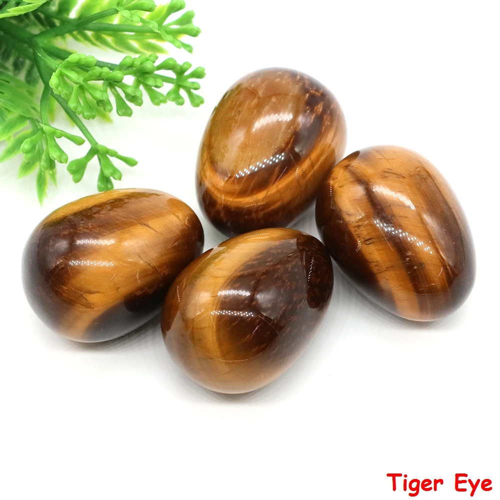 Description Picture 5 of item22x30mm Egg Crafts Natural Stone Healing Crystal Amethyst Quartz Massage Gem Energy Mineral Specimen Jewelry DIY Home Decoration