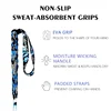 Blue Camo Pattern Premium Carbon Fiber Collapsible Telescopic Trekking Poles Hiking Walking Sticks Lightweight 43/47/51 Inch 3