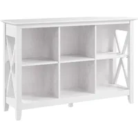 Key West 6 Cube Bookcase in Pure White Oak, Small Organizer for Home Office, Living Room, and Entryway 1