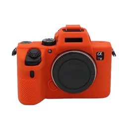 Soft Silicone Rubber Camera Protective Body Case Cover (Orange)