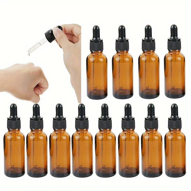 5/10/20pcs 30ml Refillable Glass Dropper Bottles with Funnel Set – Empty Essential Oil ... - SKU RGDB2125 - UGI Packaging