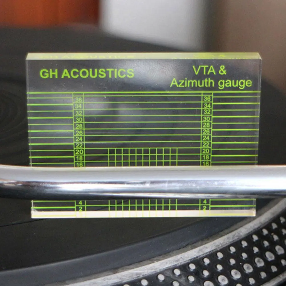 Precision Adjustment Ruler for Vinyl Record Tonearms and Cartridges