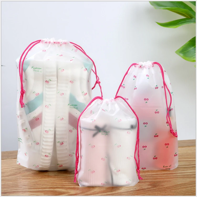 thumbnail image 1 of Organizador de almacenamiento de zapatos portátil, bolsa de almacenamiento de viaje, bolsa de almacenamiento de plástico transparente impermeable, bolsas ecológicas con cordón, bolsas de cosméticos, 1 of 5