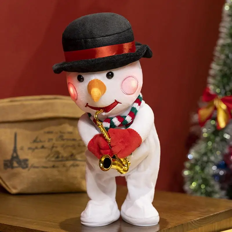 Christmas Electric Musical Dancing Santa Claus Doll Toys Dancing Doll Party Christmas Decoration Gifts Ornaments for Kids