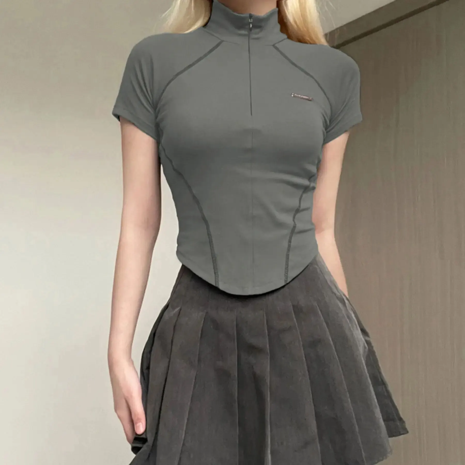 Camiseta De Manga Corta Con Cremallera 1/4 Tuscarora Merino Para Hombre - Capa Base De Lana