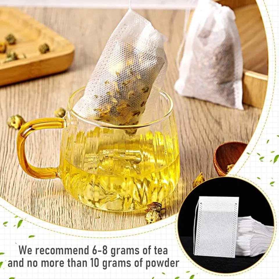 1000-100Pcs Disposable Empty Scented Filter Bags Paper With Drawstring For Coffee Herb Loose Tea Kitchen Tools_voghion.com