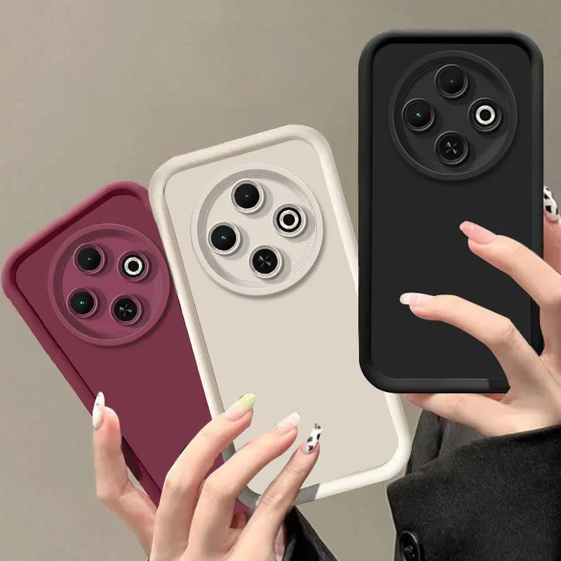 Enhanced Anti-Drop Silicone Back Cover with Fashion Bumper Design