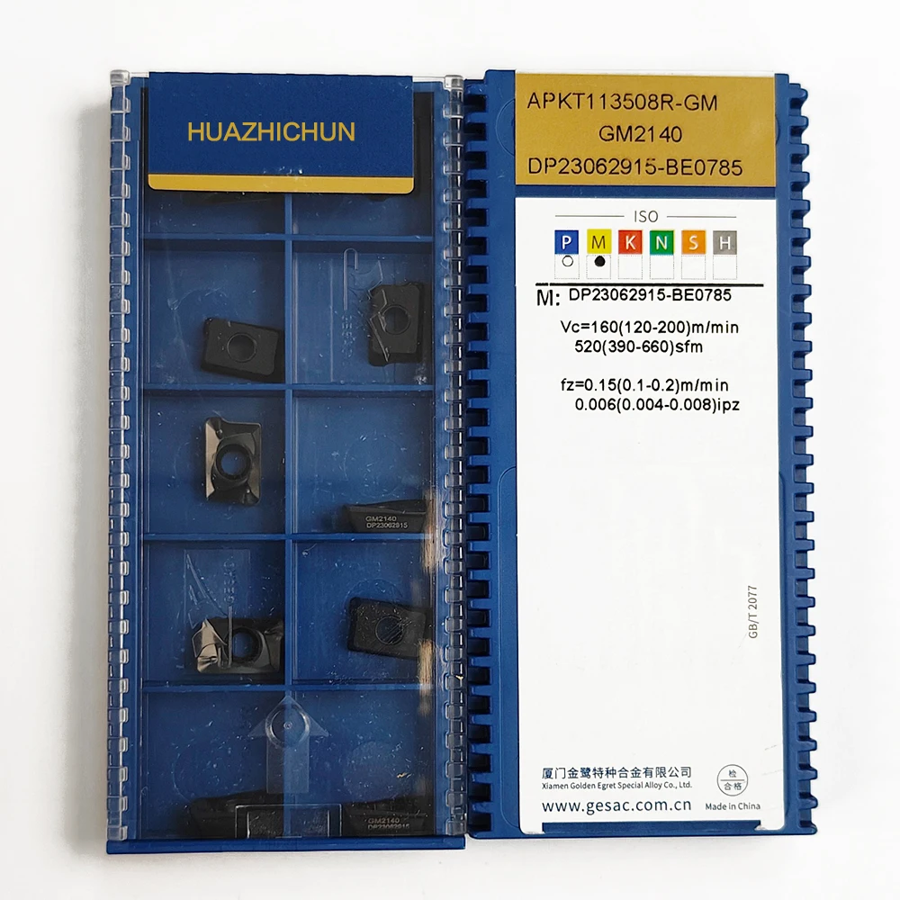 

HUAZHICHUN APKT113508R-GM GM2140, карбидные вставки, фрезерный резец