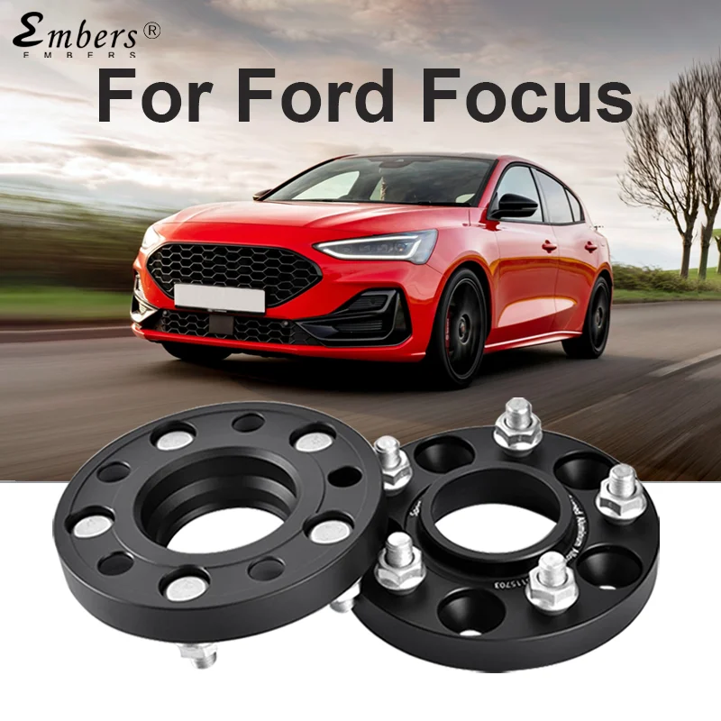 2 Espaciadores De Rueda De 20 Mm, 4x108, Centro 63.3 Mm, M12x1.5 Para Ford Fiesta Mk6/Mk7, D C Components