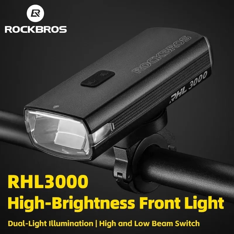 Rockbros-マウンテンバイク用の充電式バッテリータイプC,ヘッド