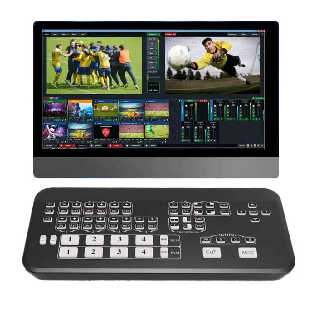 

Миксер мини многоформатный с 4 входами HDMI и USB 3,0